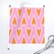 Hearts Pink Whimsical Valentine'S Day Cute Orange Valentine Custom Printed Fabric by Spoonflower Various Fabrics by the Yard or Fat Quarter